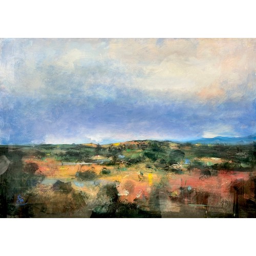 4 - A Passing Landscape. Acrylic on Board.