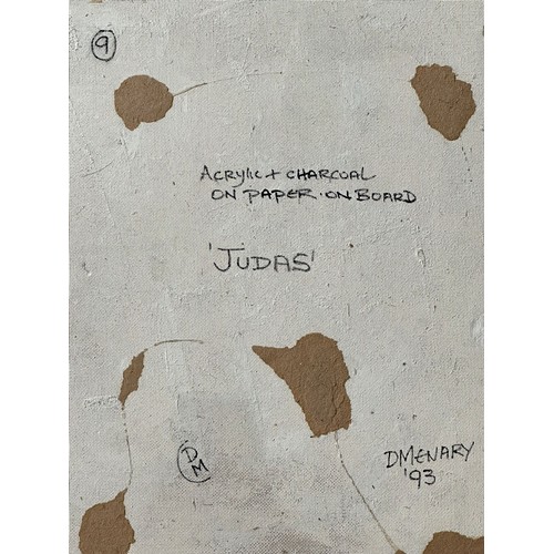24 - Judas. Acrylic & Charcoal on Board. 1993.