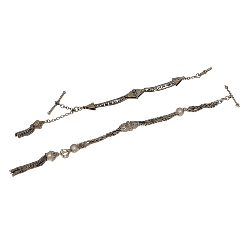 Two Early 20th Century Alterina watch chains