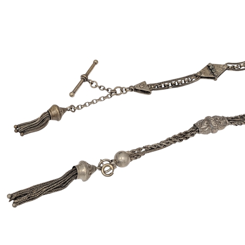 Two Early 20th Century Alterina watch chains