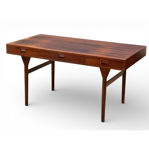 Nanna Ditzel & Jørgen Ditzel. C.1955-60. 93/3. A Danish writing desk. Designed by Nanna Ditzel & Jørgen Ditzel for Søren Willadsen Møbelfabrik, Denmark. 145x75x74.5cm.