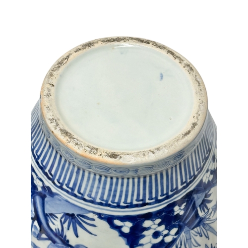 59 - An extra large Japanese Arita pot. Meiji Period (1868-1912) Late 19th Century. Two moulded relief dr... 