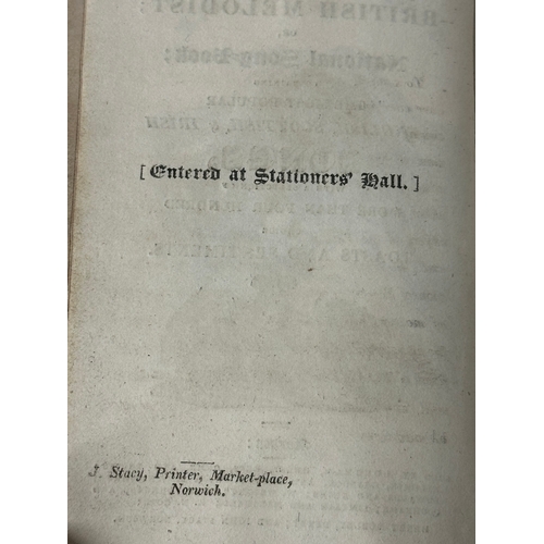 211 - The British Melodist or the National Song Book, C.1820. 2nd Edition. Early 19th Century.