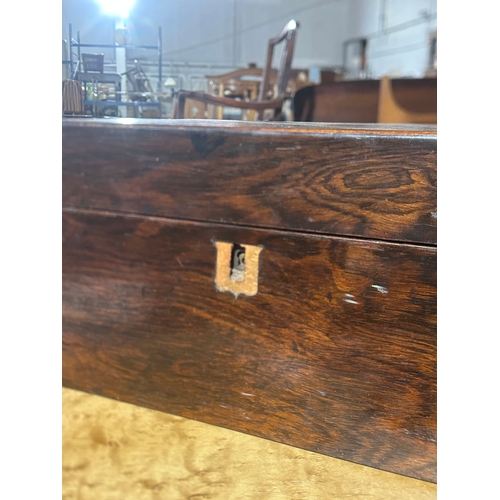 36 - A Victorian rosewood vanity box. 30.5x22.5x17.5cm.