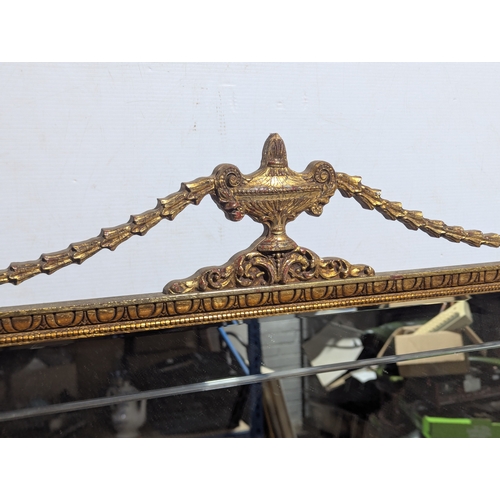 17 - Adams style gilt framed mirror, 108x76.5cm