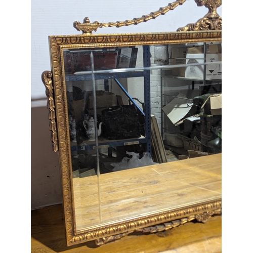 17 - Adams style gilt framed mirror, 108x76.5cm