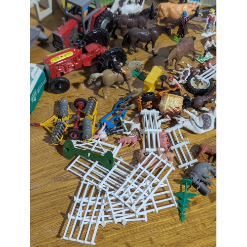 214 - Quantity of farm model toys by Britains, Lesney, Matchbox etc