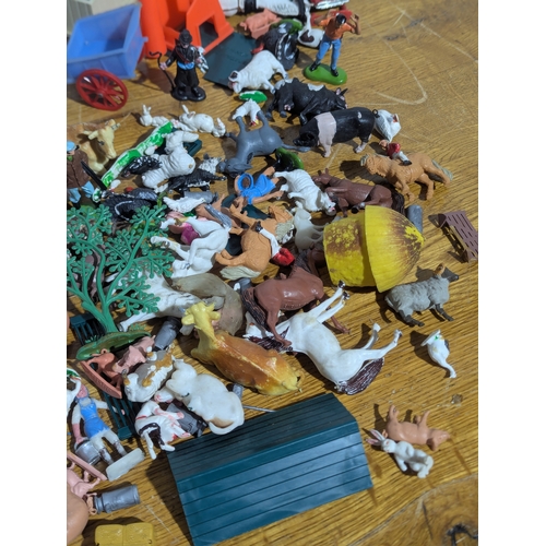 214 - Quantity of farm model toys by Britains, Lesney, Matchbox etc