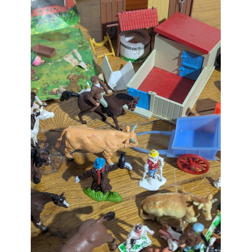 214 - Quantity of farm model toys by Britains, Lesney, Matchbox etc
