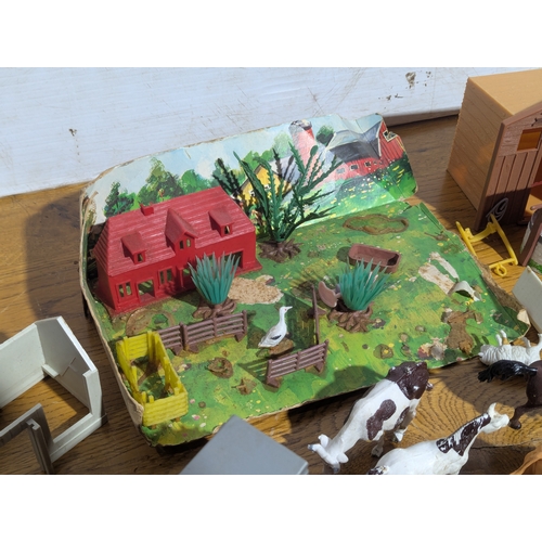 214 - Quantity of farm model toys by Britains, Lesney, Matchbox etc