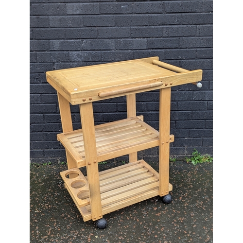 218 - 3 tier kitchen trolley