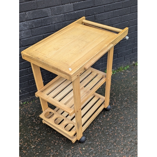 218 - 3 tier kitchen trolley