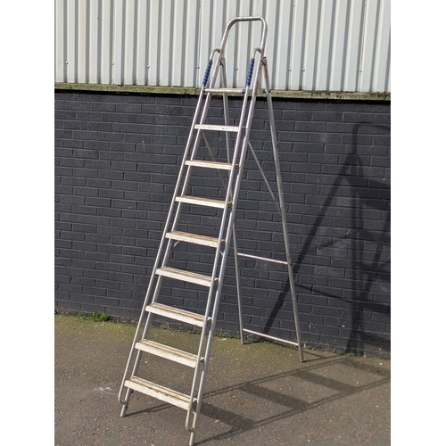 219 - Large folding stepladder.