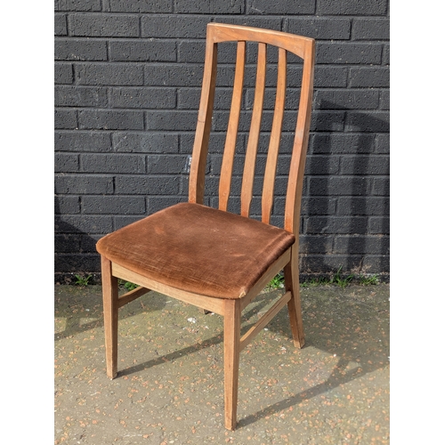 21 - A set of 4 GPlan teak dining chairs