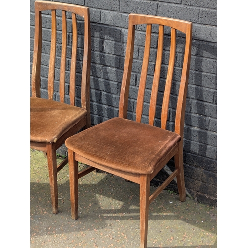 21 - A set of 4 GPlan teak dining chairs