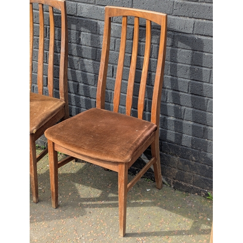 21 - A set of 4 GPlan teak dining chairs