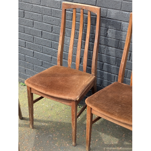 21 - A set of 4 GPlan teak dining chairs