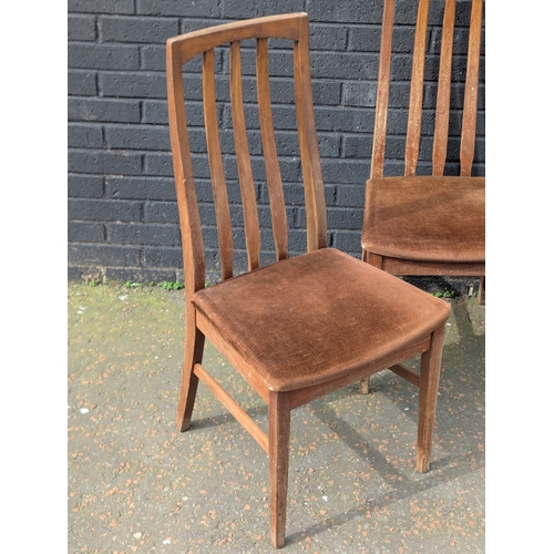 21 - A set of 4 GPlan teak dining chairs