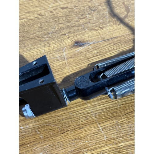 38 - A Herbert Terry anglepoise machinists lamp.