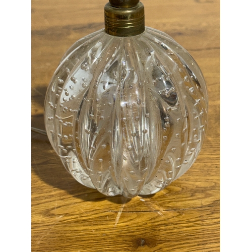 247 - A Archimede Seguso Murano Bullicante glass lamp. 1950’s. 17cm.