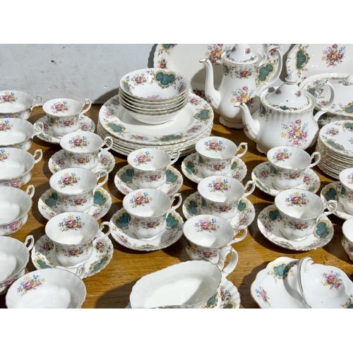 3 - A large Royal Albert Berkeley tea, coffee and dinner service. 99 piece.