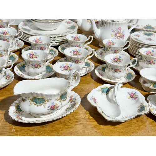 3 - A large Royal Albert Berkeley tea, coffee and dinner service. 99 piece.