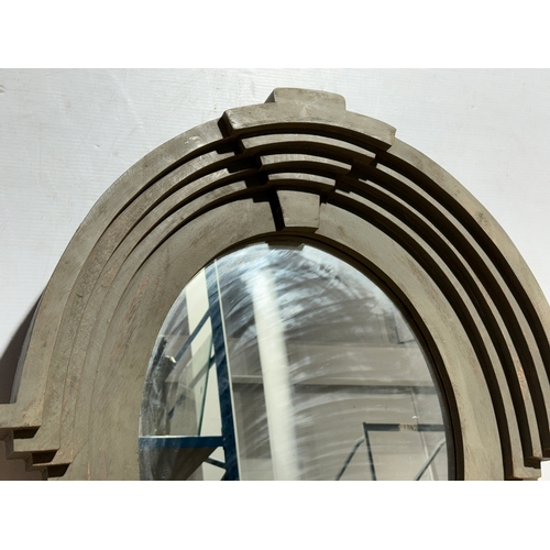 9 - A Jeff Banks Pour La Maison mirror. 75.5x11.5x75.5cm.