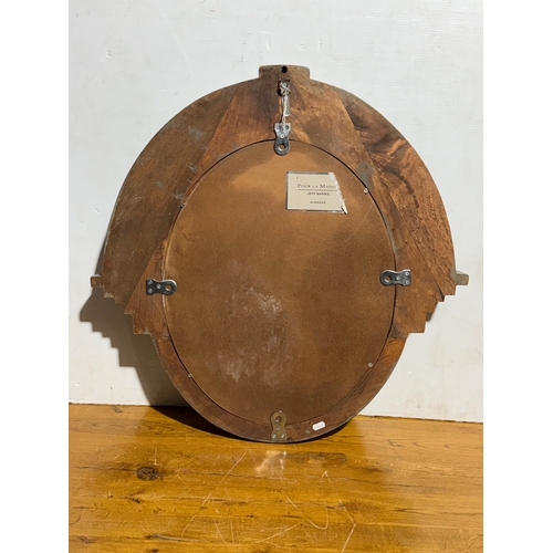 9 - A Jeff Banks Pour La Maison mirror. 75.5x11.5x75.5cm.