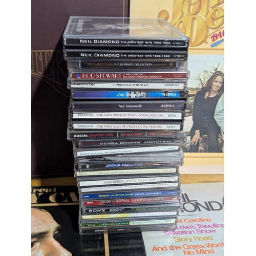 226A - Quantity of records and CDs including Johnny Cash, Neil Diamond, Michael Jackson, John Denver, Carpe... 