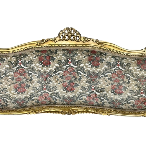 7A - A Louis XV Revival Gilt Framed Sofa. Early 20th Century. 169cm.