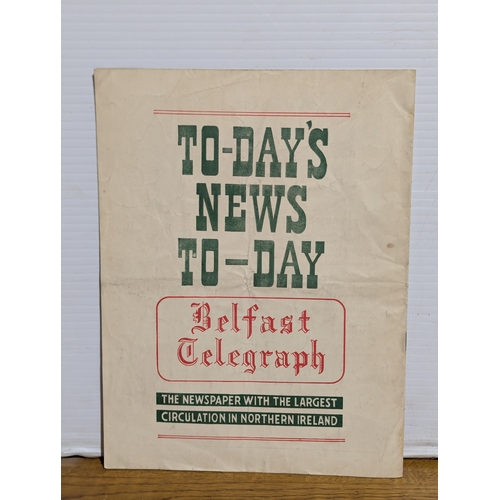 131 - Ireland versus England official souvenir programme Windsor Park Belfast 1954