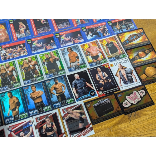 138 - Quantity of Classic WF, Slam Attax wrestling cards and UFC cards