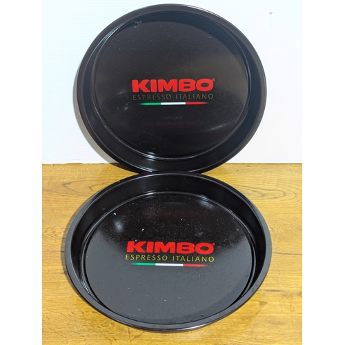 265 - 2 Kimbo Espresso Italiano trays, 37cm