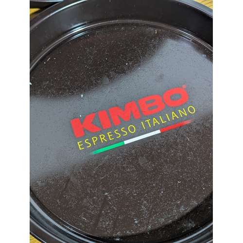 265 - 2 Kimbo Espresso Italiano trays, 37cm