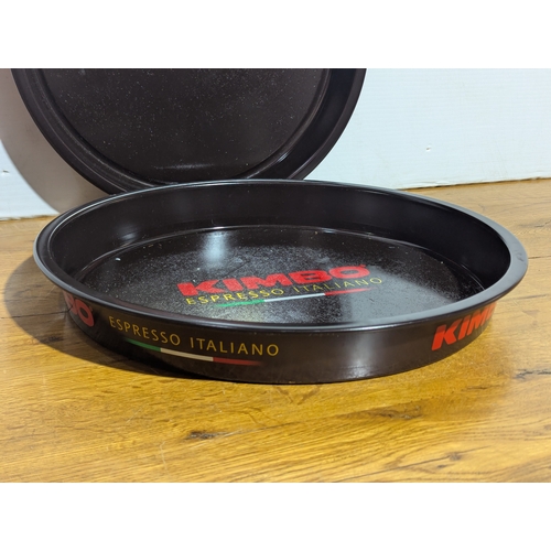 265 - 2 Kimbo Espresso Italiano trays, 37cm