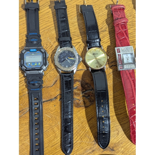 143 - Quantity of watches including Limit, Ravel, Lorus, Sekonda, Timex etc
