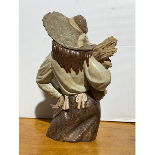 70 - A large Lladro Spring Shepherdess sculpture. 28x46cm.