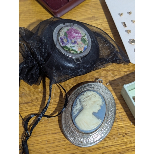 151 - Quantity of costume jewellery and watches
