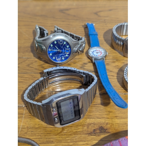 158 - Quantity of watches including Pulsar, infinite, Timex etc