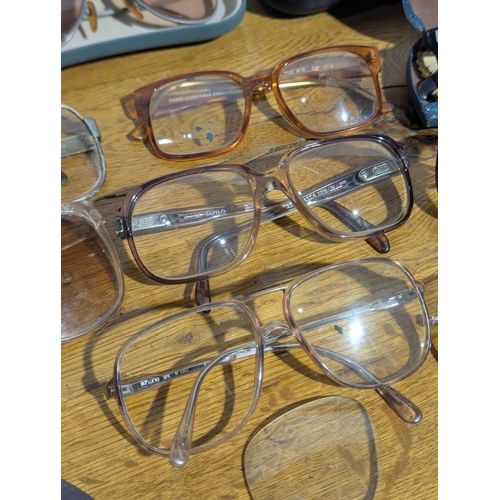 159 - Quantity of vintage glasses and cases including Safilo, Pierre chardeaux etc