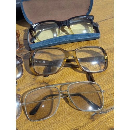 159 - Quantity of vintage glasses and cases including Safilo, Pierre chardeaux etc