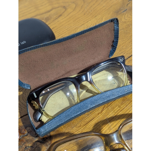 159 - Quantity of vintage glasses and cases including Safilo, Pierre chardeaux etc