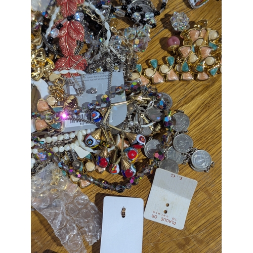 167 - Quantity of costume jewellery
