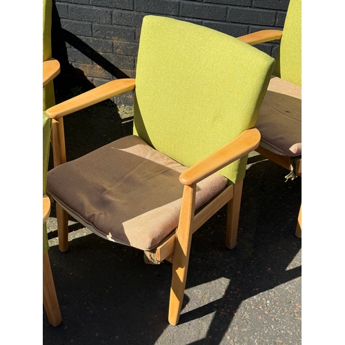272 - A set of five vintage Parker Knoll armchairs. Model PK733