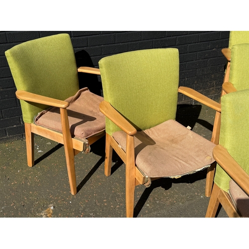 272 - A set of five vintage Parker Knoll armchairs. Model PK733