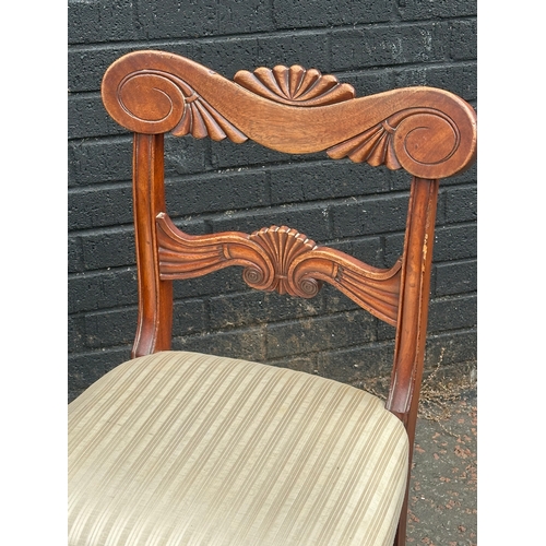 280 - Two early 19th century mahogany side chairs. George IV and William IV.