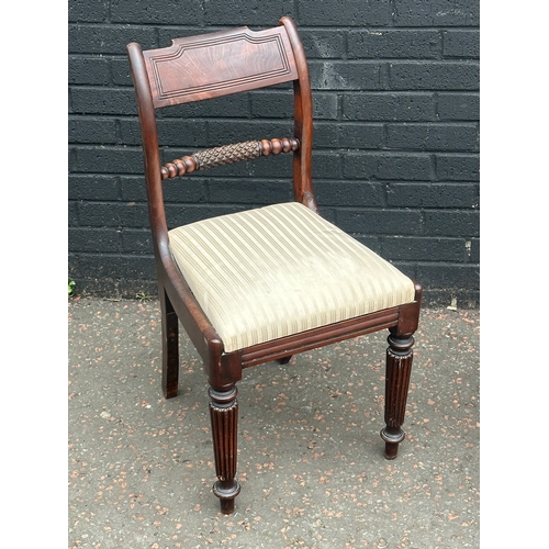 280 - Two early 19th century mahogany side chairs. George IV and William IV.