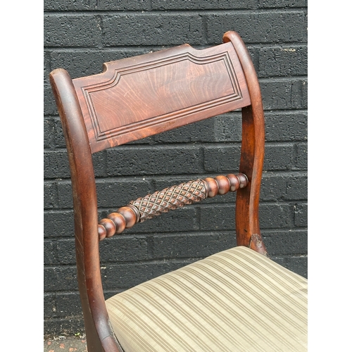 280 - Two early 19th century mahogany side chairs. George IV and William IV.