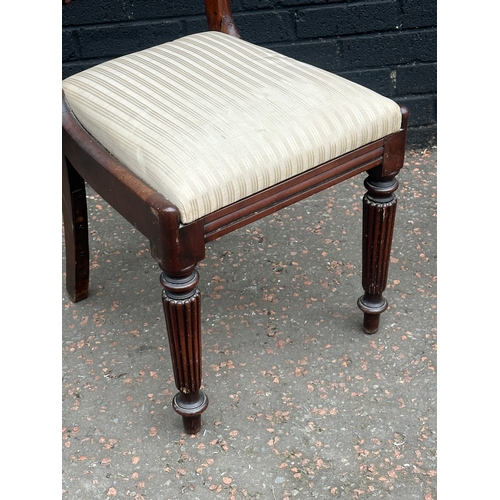 280 - Two early 19th century mahogany side chairs. George IV and William IV.