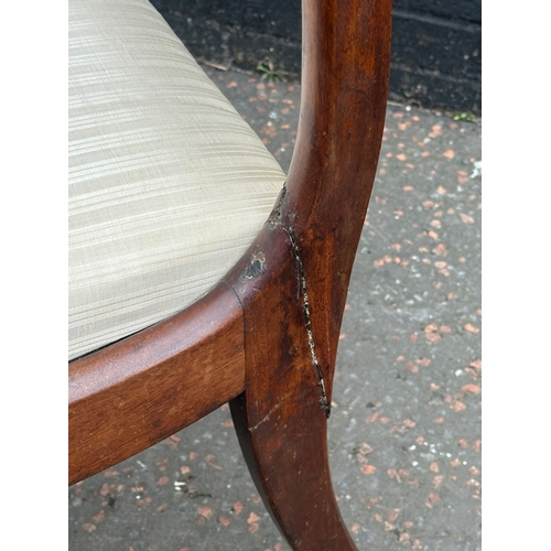 280 - Two early 19th century mahogany side chairs. George IV and William IV.